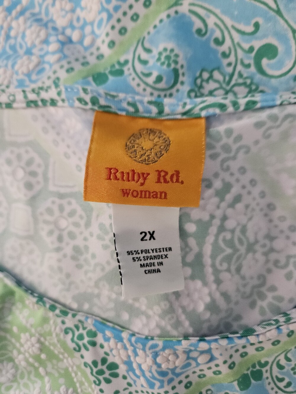 Ruby Rd. Boho Tunic 2X - Picture 4 of 4